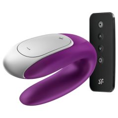 Satisfyer - vibromasseur couple connecté - silicone violet