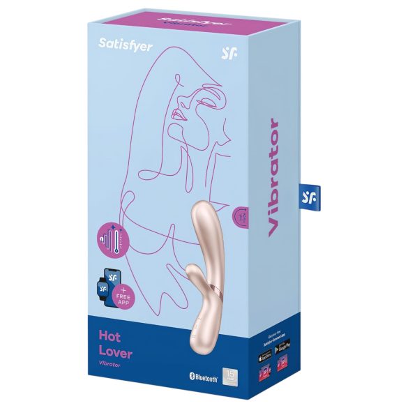 Satisfyer Hot Lover - vibromasseur connecté - silicone argent