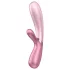 Satisfyer Hot Lover - vibromasseur connecté - silicone rose