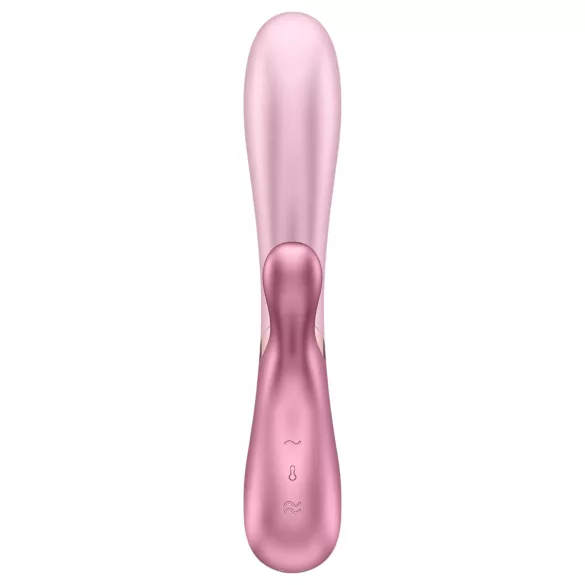 Satisfyer Hot Lover - vibromasseur connecté - silicone rose