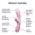 Satisfyer Hot Lover - vibromasseur connecté - silicone rose