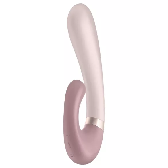 Satisfyer Heat Wave - vibromasseur chauffant connecté avec bras - beige