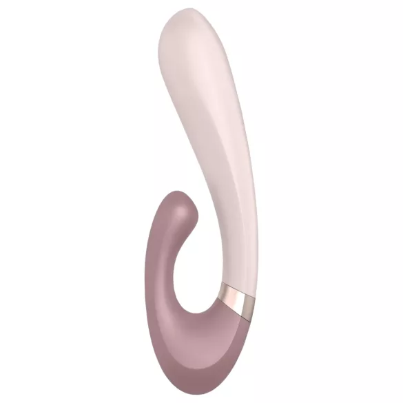Satisfyer Heat Wave - vibromasseur chauffant connecté avec bras - beige