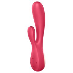 Satisfyer - Vibromasseur connecté étanche - silicone rouge