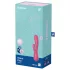 Satisfyer - Vibromasseur connecté étanche - silicone rouge