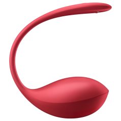   Satisfyer Shiny Petal - œuf vibrant télécommandé - silicone rouge