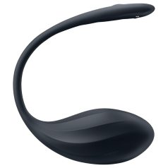 Satisfyer - œuf vibrant télécommandé - nervuré - noir