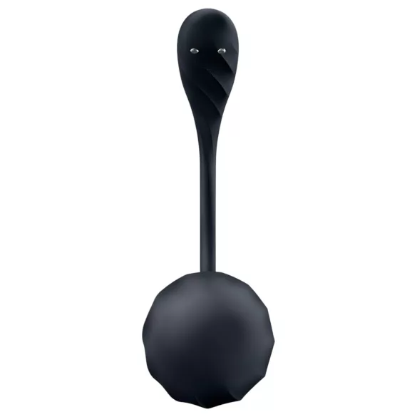 Satisfyer - œuf vibrant télécommandé - nervuré - noir