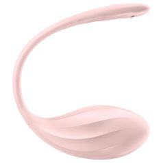   Satisfyer - oeuf vibrant télécommandé - rainuré - silicone rose