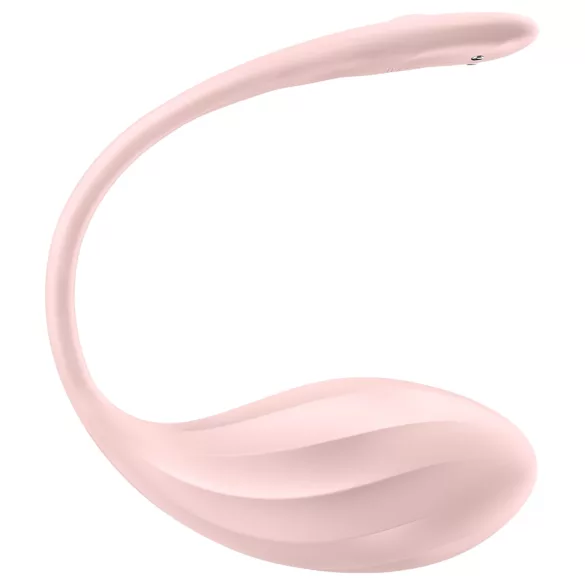Satisfyer - oeuf vibrant télécommandé - rainuré - silicone rose