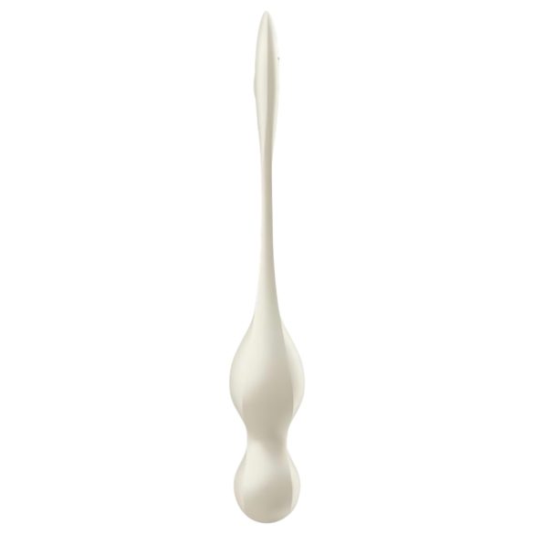 Satisfyer Love Birds 1 - boule de geisha vibrante connectée - blanc