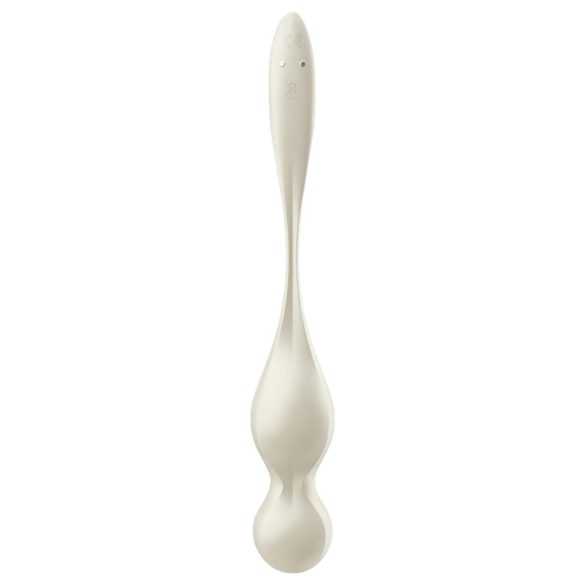 Satisfyer Love Birds 1 - boule de geisha vibrante connectée - blanc