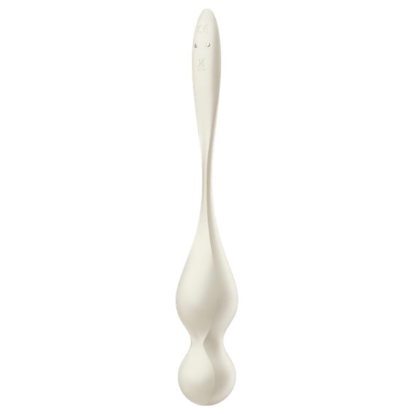 Satisfyer Love Birds 1 - boule de geisha vibrante connectée - blanc