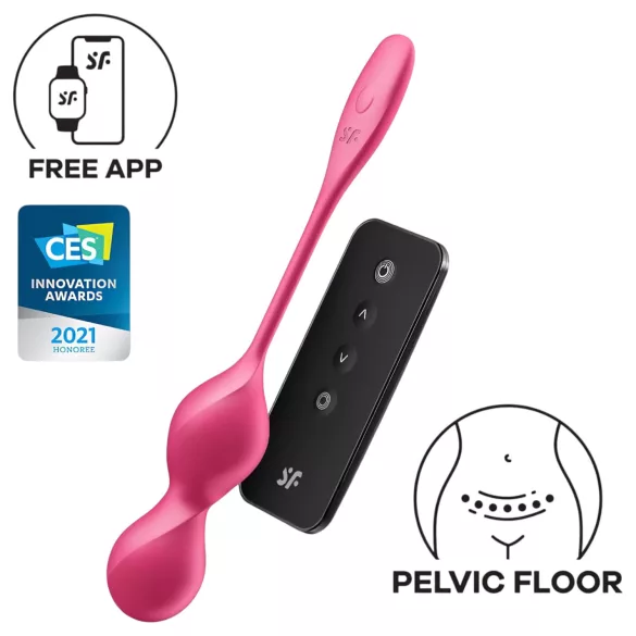 Satisfyer Love Birds 2 - Boule de geisha vibrante à commande par appli (rose)