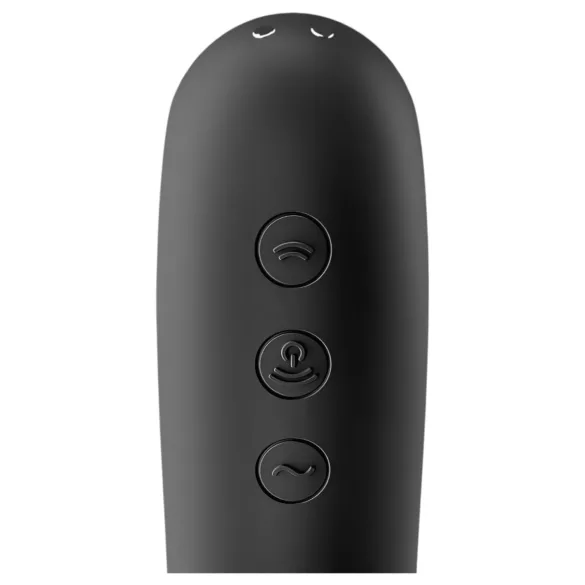 Satisfyer Dual Kiss - stimulateur vaginal et clitoridien rechargeable - noir
