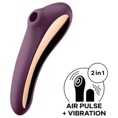   Satisfyer Dual Kiss - stimulateur 2-en-1 vaginal et clitoridien (violet)