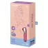 Satisfyer Dual Love - vibromasseur clitoridien et vaginal connecté - rouge