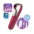 Satisfyer Dual Love - vibromasseur clitoridien et vaginal connecté - rouge