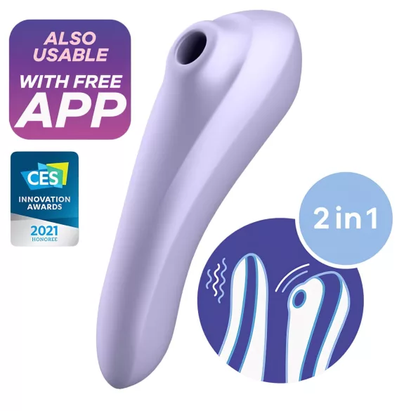 Satisfyer Dual Pleasure - stimulateur sucette et vibromasseur 2en1 - violet