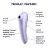 Satisfyer Dual Pleasure - stimulateur sucette et vibromasseur 2en1 - violet
