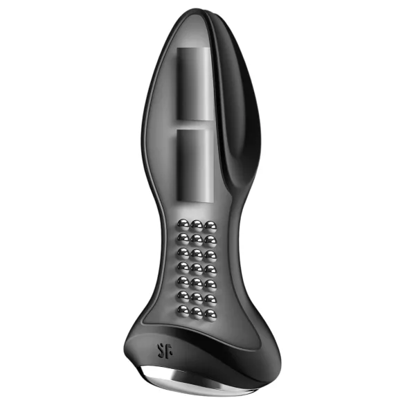 Satisfyer - plug anal vibrant perlé - silicone noir
