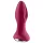 Satisfyer - Plug anal rotatif vibrant perles - rechargeable silicone rouge