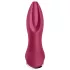 Satisfyer - Plug anal rotatif vibrant perles - rechargeable silicone rouge