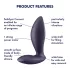 Satisfyer - plug anal vibrant connecté - silicone violet