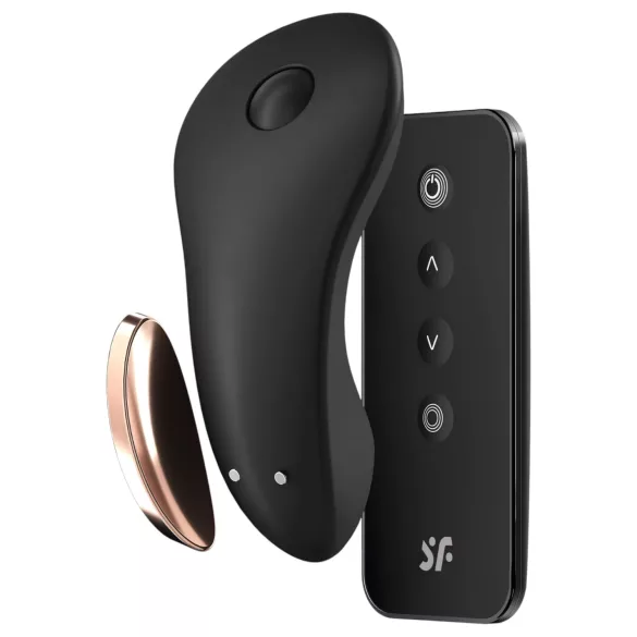 Satisfyer Little Secret - vibromasseur clitoridien connecté étanche - noir