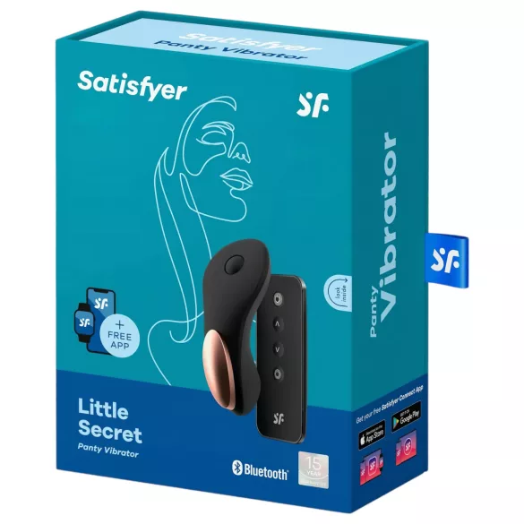 Satisfyer Little Secret - vibromasseur clitoridien connecté étanche - noir