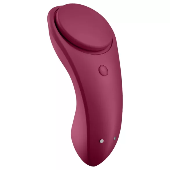 Satisfyer - vibromasseur de culotte connecté étanche - rouge