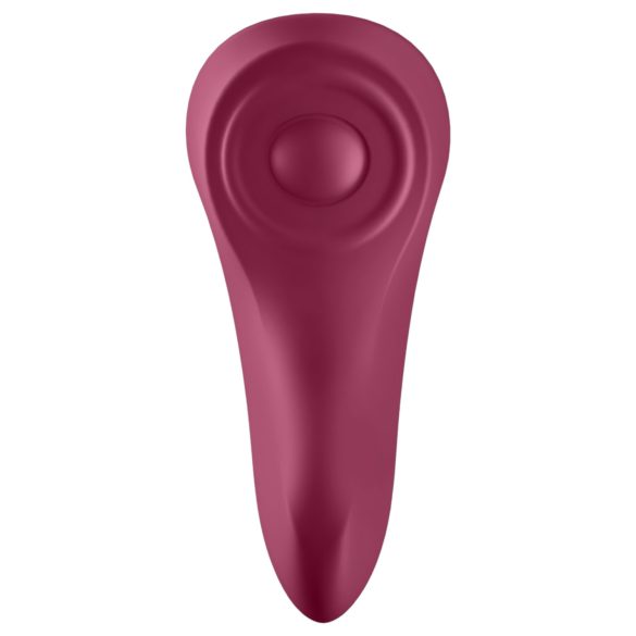 Satisfyer - vibromasseur de culotte connecté étanche - rouge