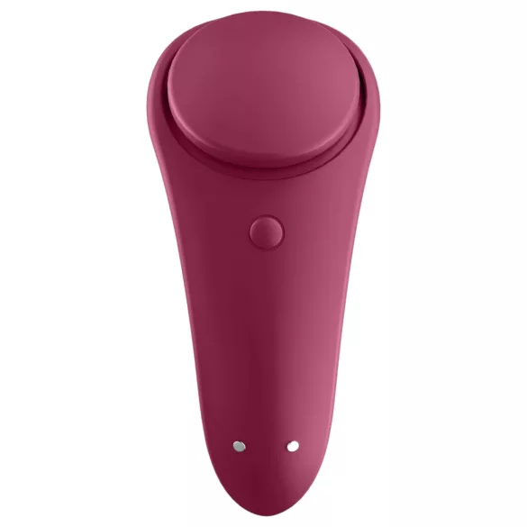 Satisfyer - vibromasseur de culotte connecté étanche - rouge