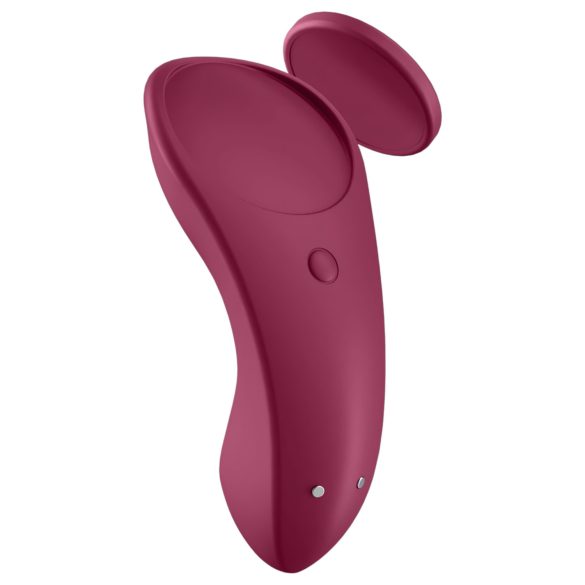 Satisfyer - vibromasseur de culotte connecté étanche - rouge