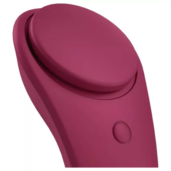 Satisfyer - vibromasseur de culotte connecté étanche - rouge