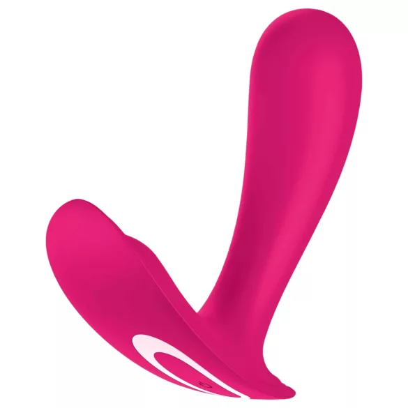 Satisfyer Top Secret - vibromasseur connecté double moteur - silicone rose