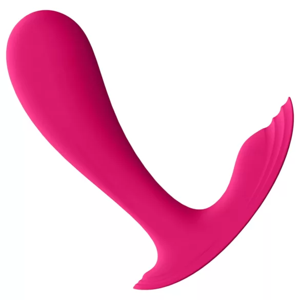 Satisfyer Top Secret - vibromasseur connecté double moteur - silicone rose