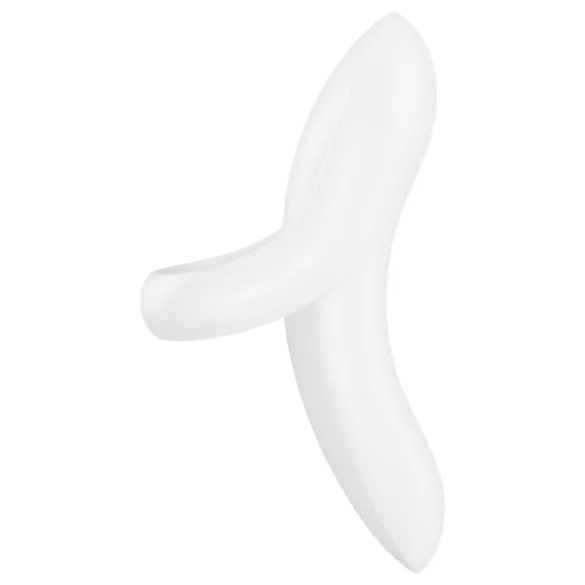 Satisfyer Bold Lover - stimulateur de doigt vibrant rechargeable étanche blanc