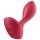 Satisfyer Backdoor Lover - plug anal vibrant rechargeable étanche silicone rouge