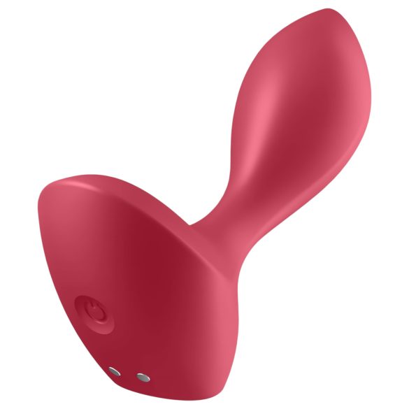 Satisfyer Backdoor Lover - plug anal vibrant rechargeable étanche silicone rouge