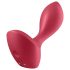 Satisfyer Backdoor Lover - plug anal vibrant rechargeable étanche silicone rouge