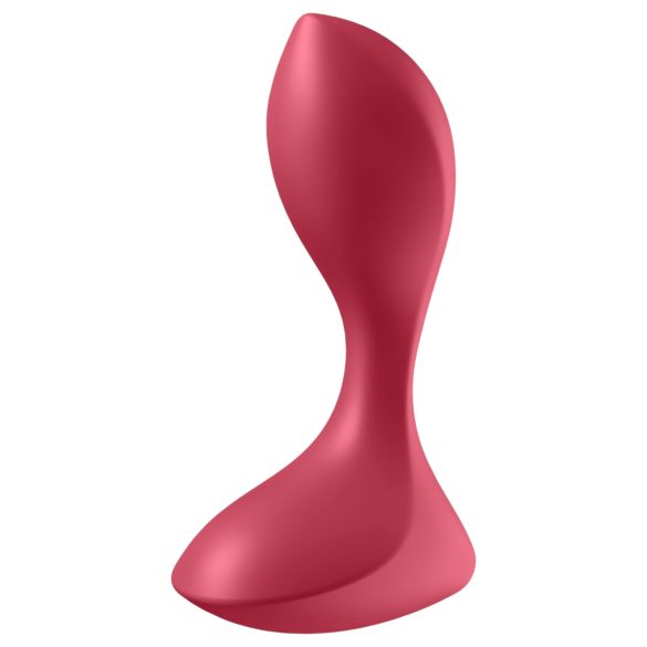 Satisfyer Backdoor Lover - plug anal vibrant rechargeable étanche silicone rouge
