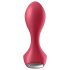 Satisfyer Backdoor Lover - plug anal vibrant rechargeable étanche silicone rouge