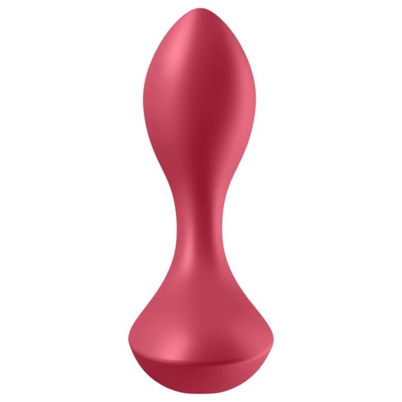 Satisfyer Backdoor Lover - plug anal vibrant rechargeable étanche silicone rouge