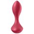 Satisfyer Backdoor Lover - plug anal vibrant rechargeable étanche silicone rouge