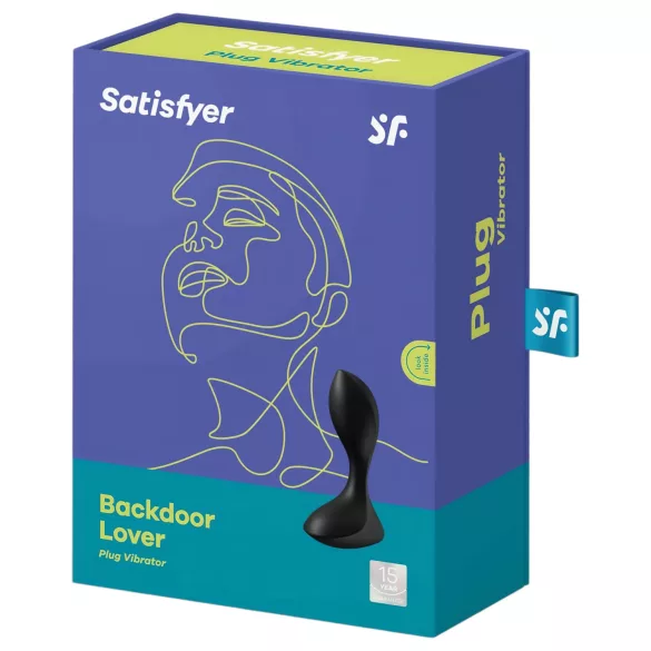 Satisfyer Backdoor Lover - vibromasseur anal rechargeable étanche - noir