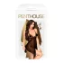 Penthouse - babydoll sexy avec roses - ensemble lingerie noire
