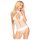 Penthouse Perfect Lover - body lingerie col tour - blanc