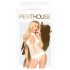 Penthouse Perfect Lover - body lingerie col tour - blanc