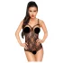 Penthouse Turned on - body en dentelle ouvert - noir
